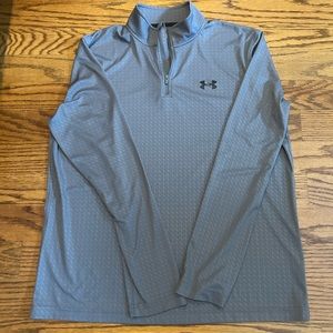 Men’s Under Armour Grey 1/4 Zip Pullover size Large in EXCELLENT condition